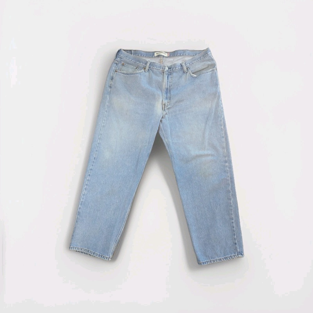 Levis 550 Relaxed Fit Mens Light Wash Blue Denim Jeans W40 L29 Tapered Leg